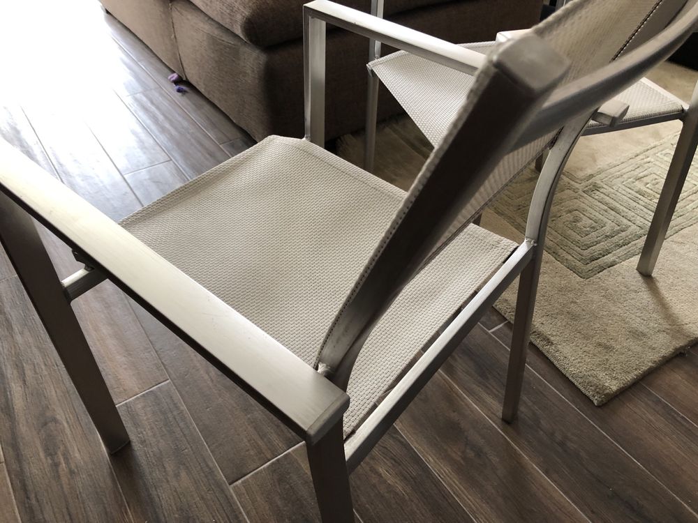 Cadeiras aluminio