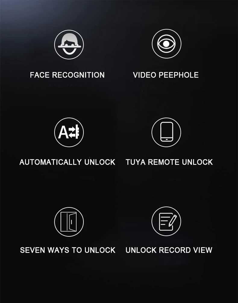* NOVO * Fechadura da porta inteligente com câmera tuya wifi