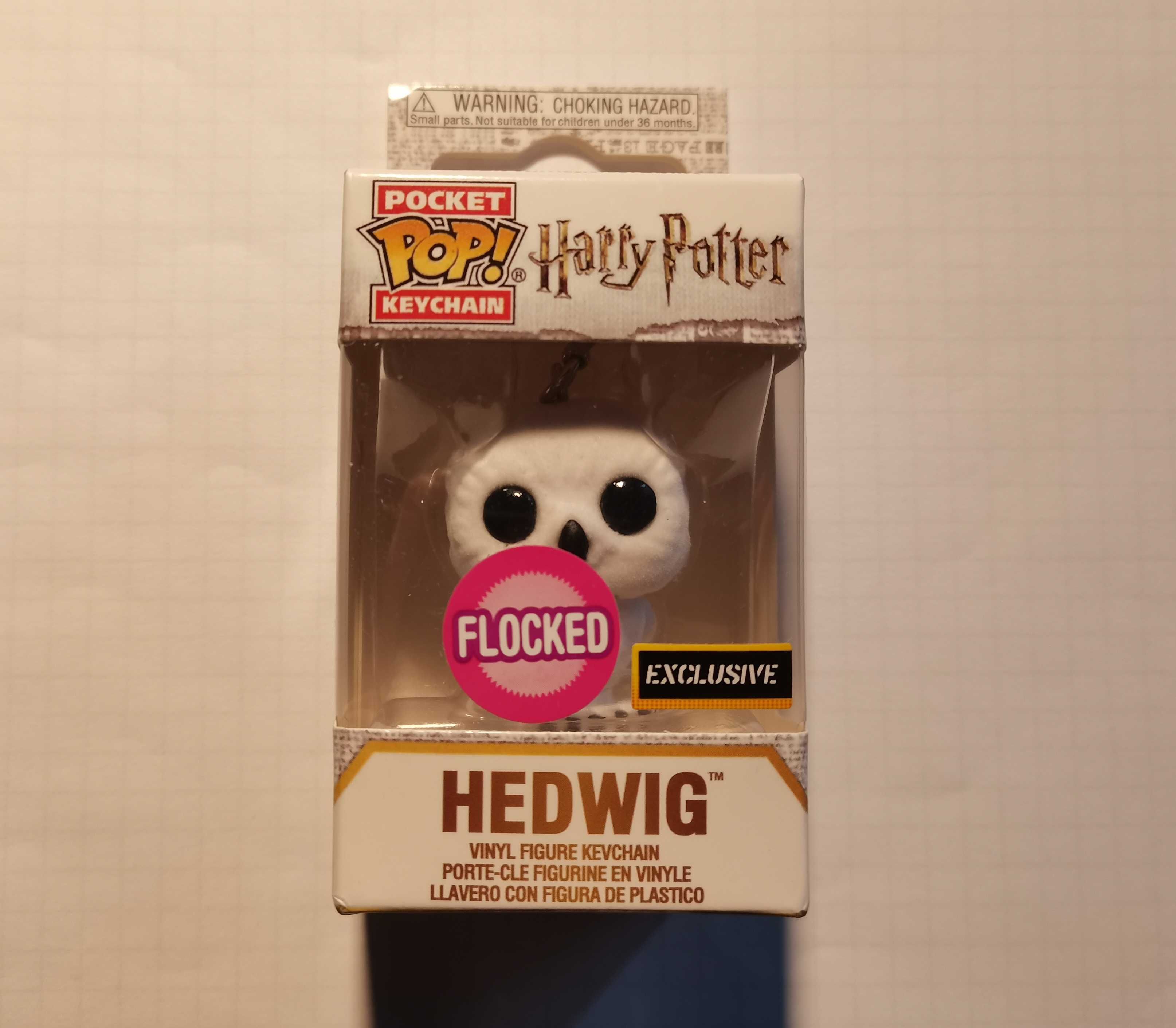 Sowa Hedwiga (Harry Potter) brelok breloczek Funko Pop! Pocket Flocked
