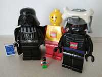 DUŻE figurki LEGO z latarką Star Wars Vader + inne