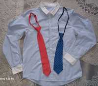 Koszula wizytowa z dwoma krawatami 164 cena za całość
