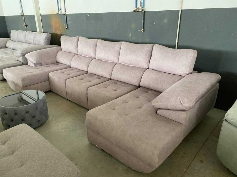 Sofá Chaise Longue Ref.ª Cairo - Fabricamos todas as medidas e cores