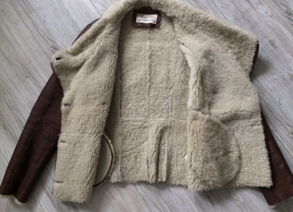 Zara Premium Kożuszek 100% skóra, rozmiar M (wypada S)