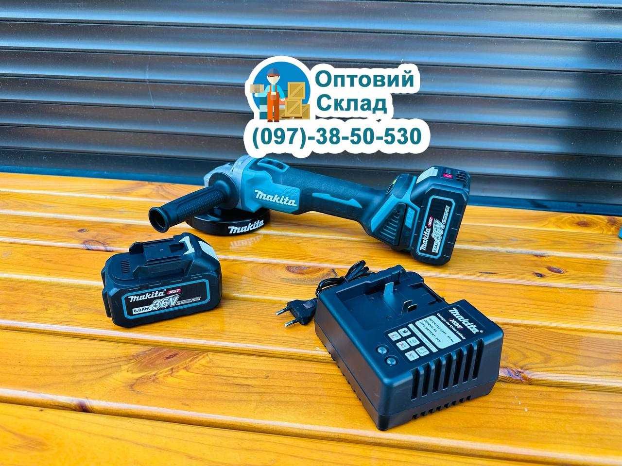Кутова шліфувальна машина Makita DGA504BL Болгарка 125круг ( 36V-8Aч )