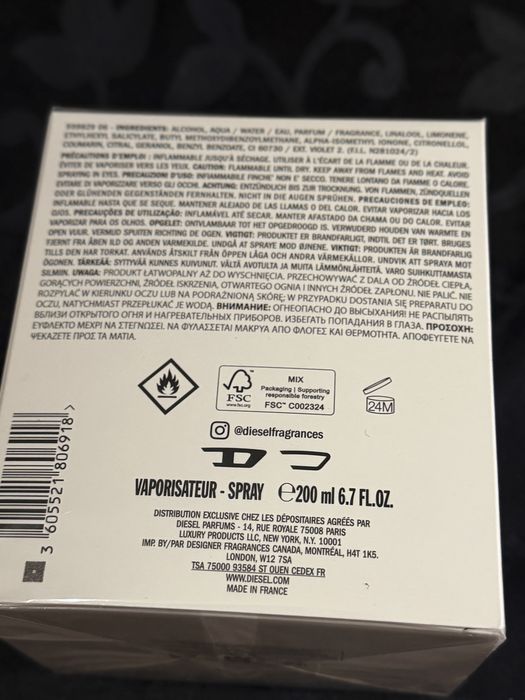 Perfume Diesel Only the Brave 200ml