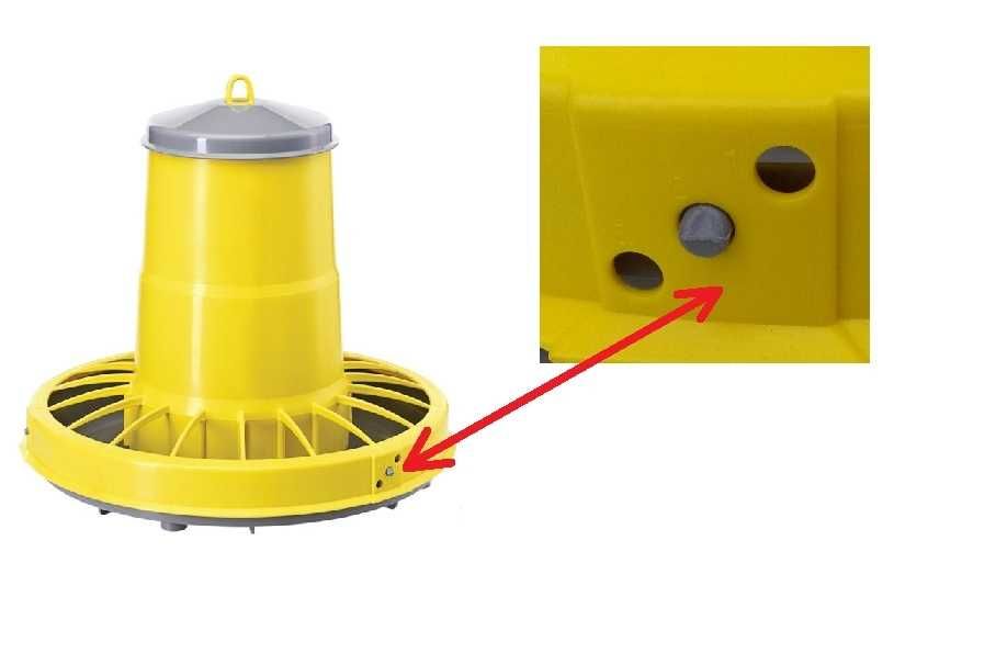 Karmidło dla drobiu 22 Litrów, dla kur, niosek, gęsi ZASYPOWE
