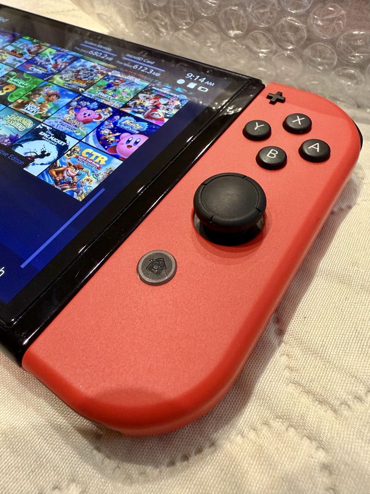 Konsola NINTENDO SWITCH OLED RED 1500gb sandisk 1,5tb CFW jailbreak