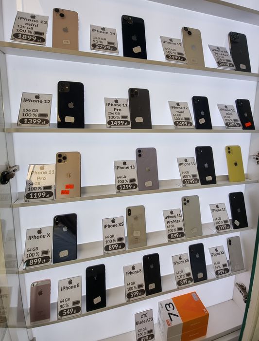 iPhone Xs, stan idealny, bateria 100 %, - Gwarancja rozruchowa