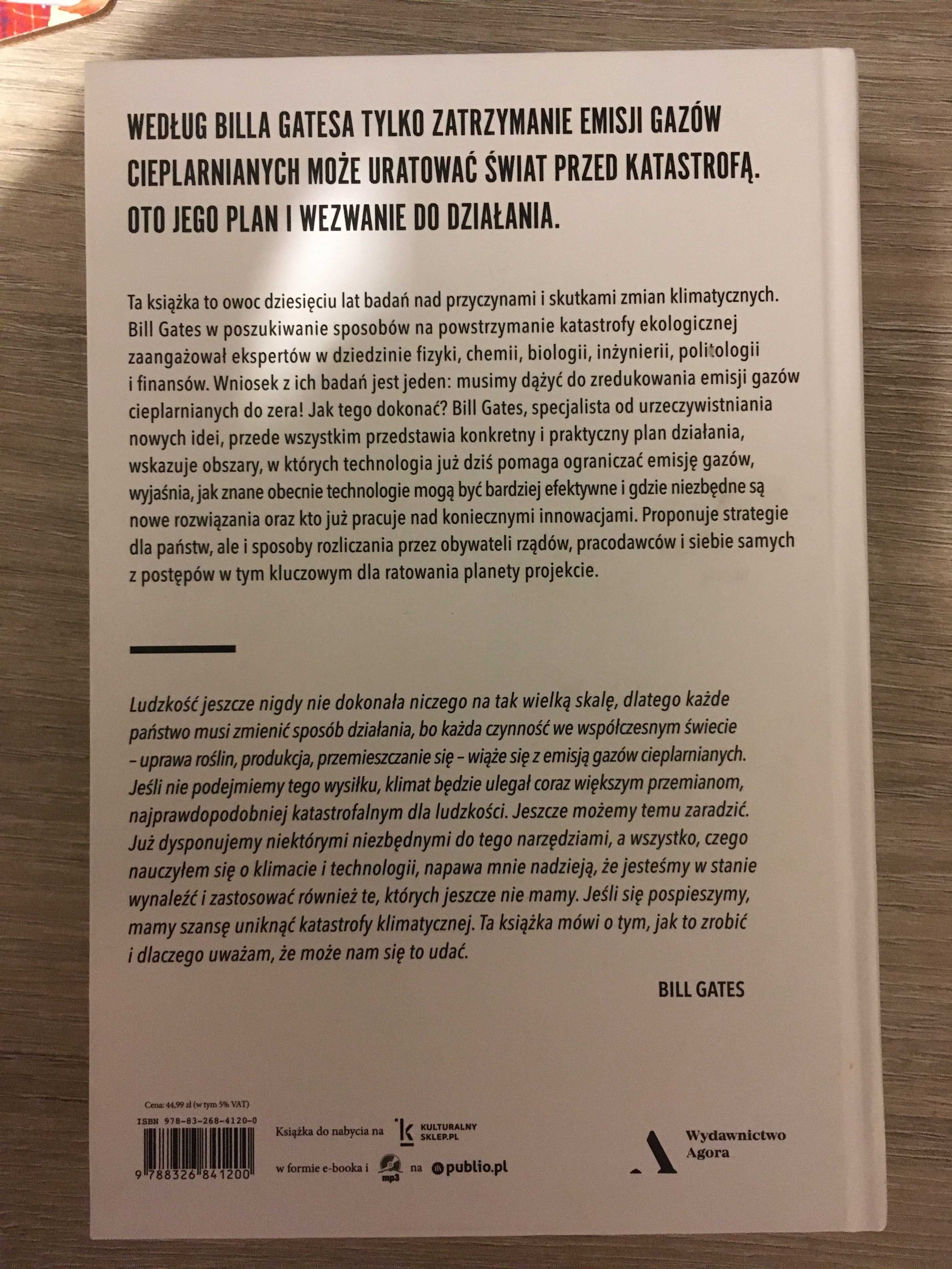 Książka "Jak ocalić świat od katastrofy klimatycznej" - Bill Gates