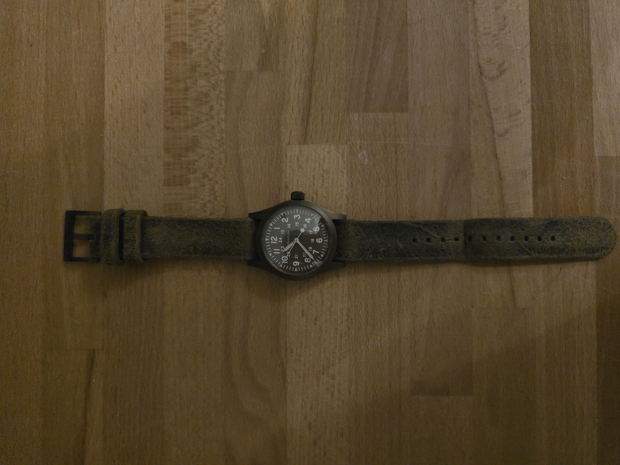Zegarek Hamilton khaki field mechanical pvd bronze