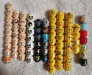 LEGO główki głowy   78 sztuk