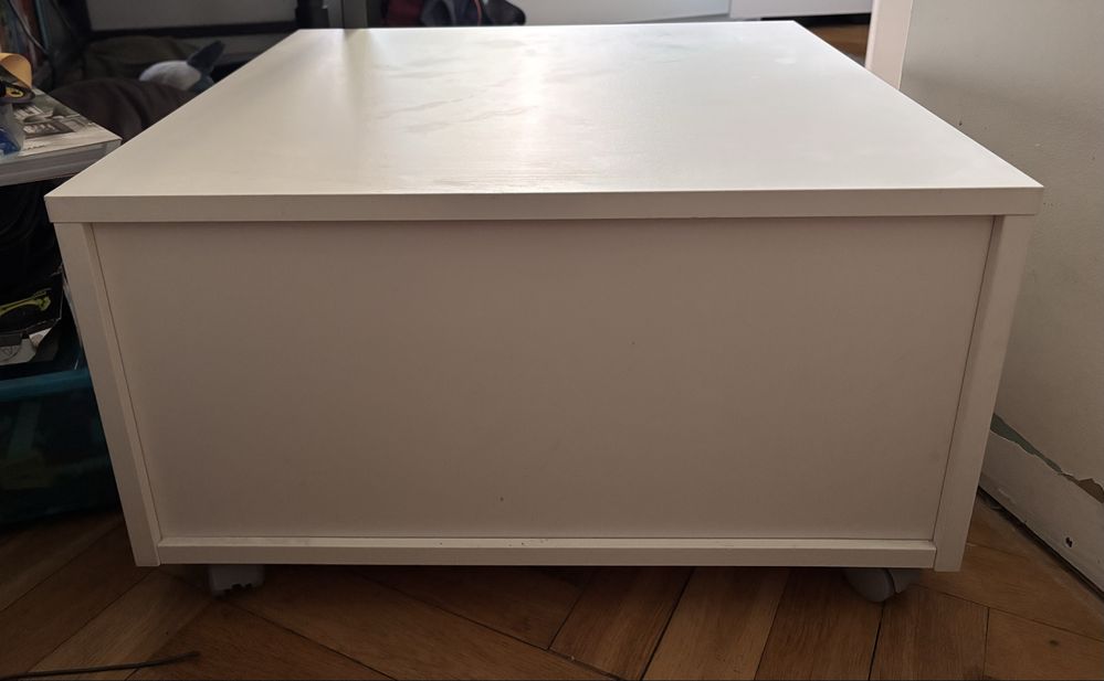 Ikea SLÄKT Pojemnik na kółkach biały stan idealny