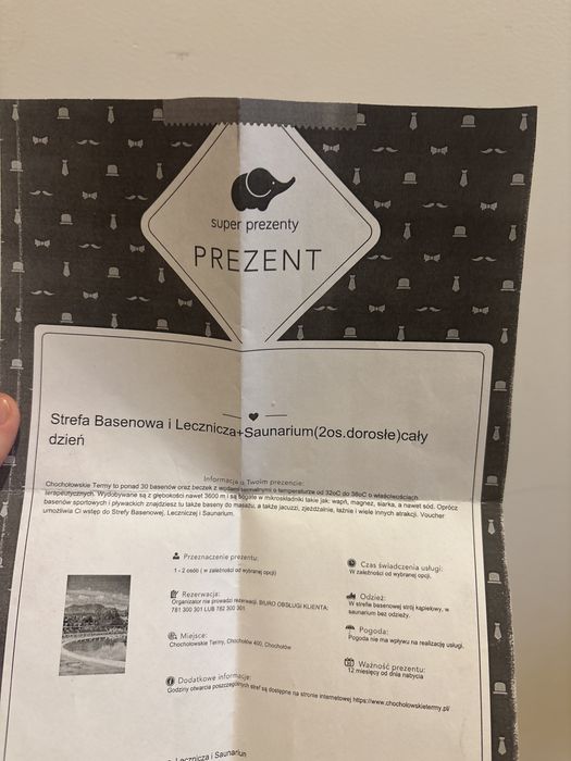 Bilet termy chocholowskie