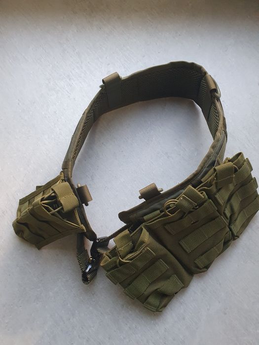 Pas taktyczny z ladownicami i worek zrzutowy