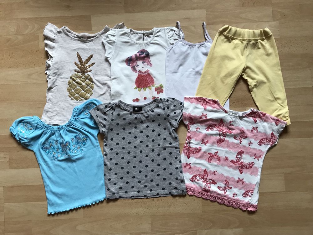 Якісні футболки для дівчаток, майка літня, футболка H&M ріст 92-98 см