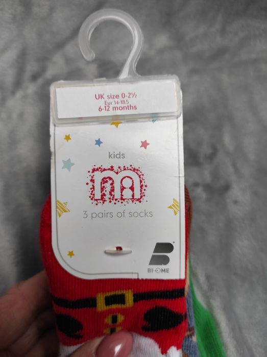 Zestaw świątecznych skarpet