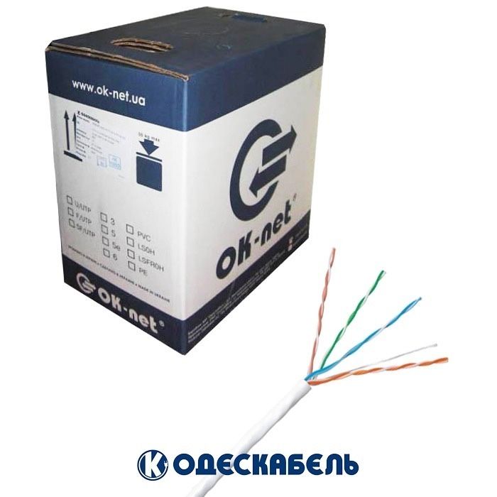 Кабель вита пара F/UTP cat.5e 4x2x0.51 бухта 305 м OK-NET КПВЭ-ВП 200