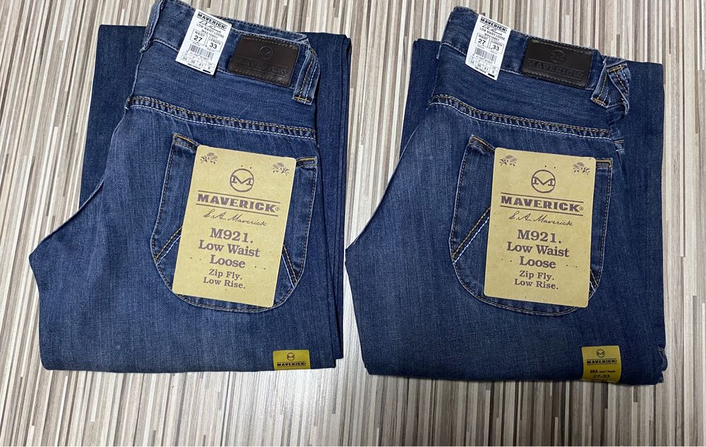 Spodnie dzwony jeans damskie 27/33 pas 70 cm komplet 2 sztuki Lee nowe