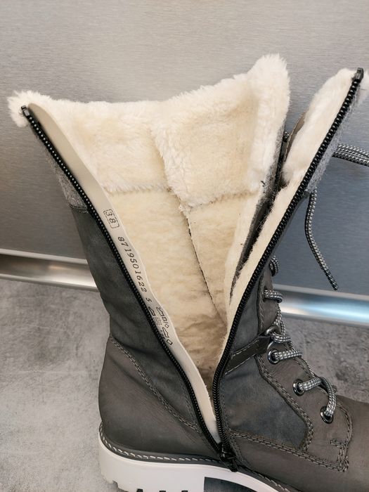 Remonte botki ocieplane roz.38 skóra naturalna, wełna , wodoodporne