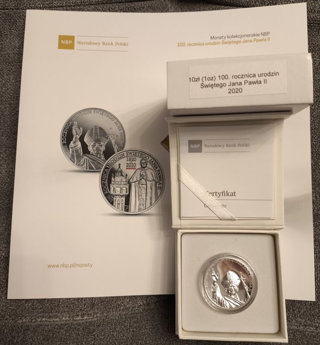 10 ZŁ 100 Rocznica Urodzin Św. Jana Pawła II