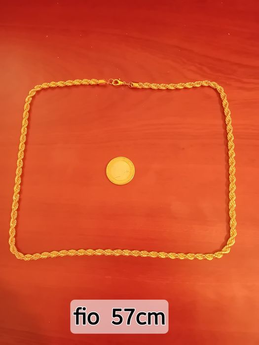 Fio banhado a ouro 18k