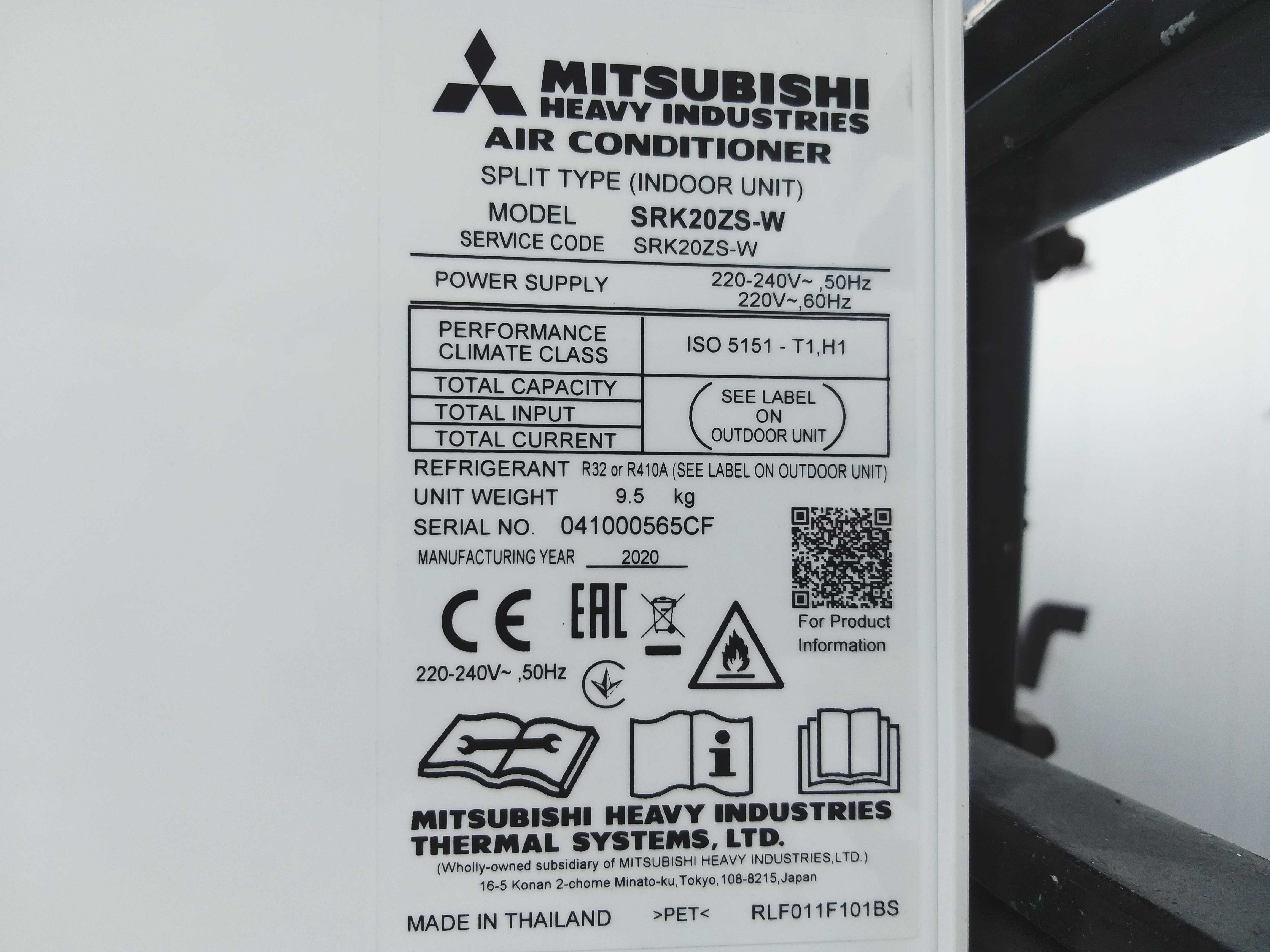 НОВЫЙ кондиционер Mitsubishi SRK20ZS-W Инвертор ! ГАРАНТИЯ 10 ЛЕТ !
