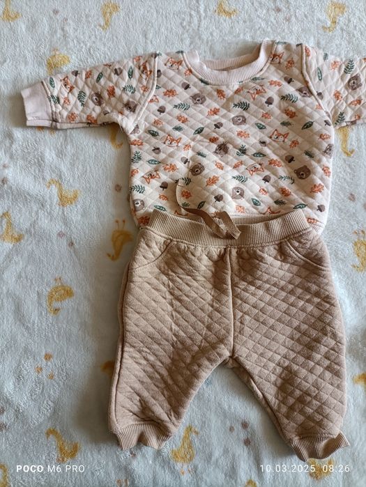 Komplet niemowlęcy bluza i spodnie rozmiar 62