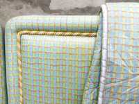 Conjunto colcha e cabeceira vintage tecido Designers Guild