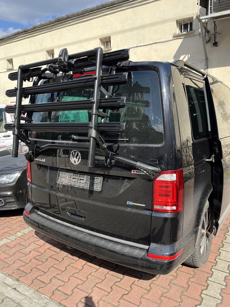 Czarny bagażnik rowerowy Volkswagen multivan vw california T5 T6 T6.1