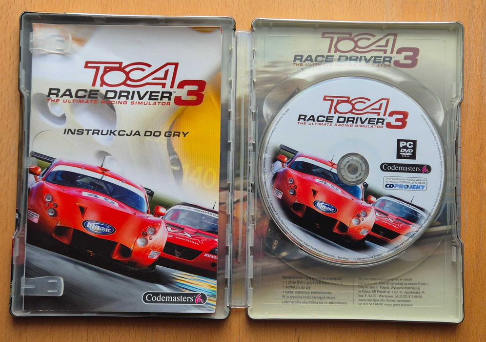 TOCA Race Driver 3 - Gra na PC, metalowe pudełko, oryginalna wersja