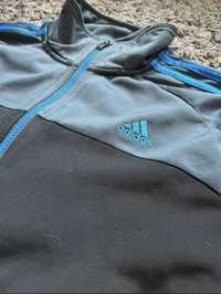 Bluza Adidas vintage szara niebieska