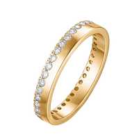 Золотое кольцо с бриллиантами SOVA желтое золото не носилось новое