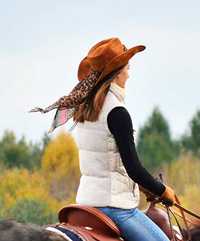 Tani kapelusz jeździecki kowbojski damski WITT LEATHER