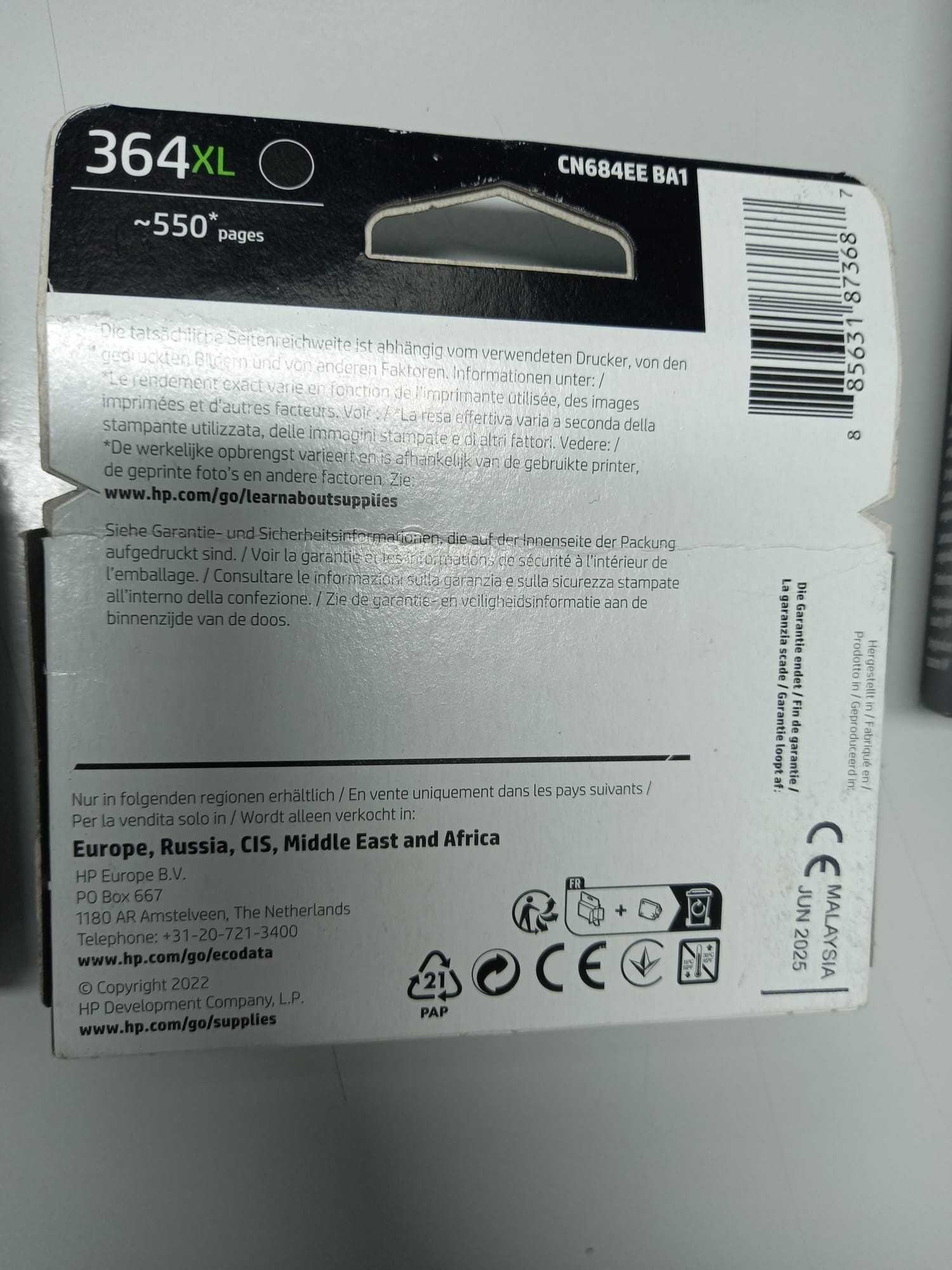 Tinteiro Hp original 364XL Preto