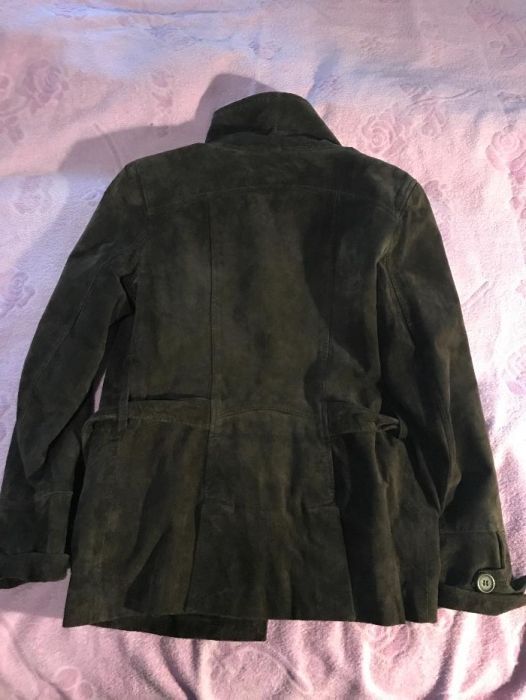 Кожаная куртка, размер S, цвет - темный шоколад