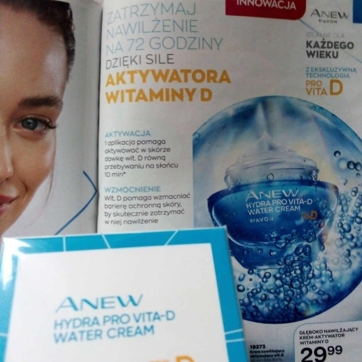 Avon Anew głęboko nawilżający krem - aktywator Wit. D