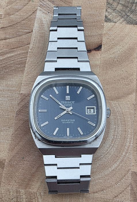 Duży meski Tissot Seastar bransoleta Omega vintage