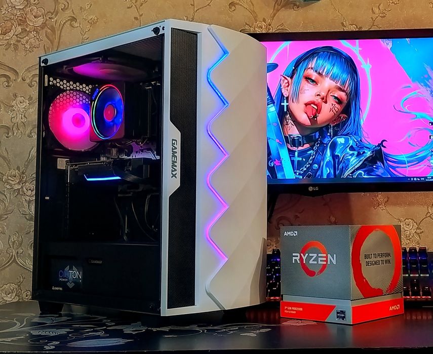 RTX2060/ Ryzen 5 3600/ B450/ 16gb DDR4 SSD s-AM4 игровой компьютер