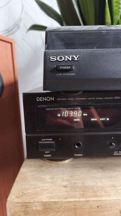 Sprzedam kolumny, amplituner denon, gramofon Sony
