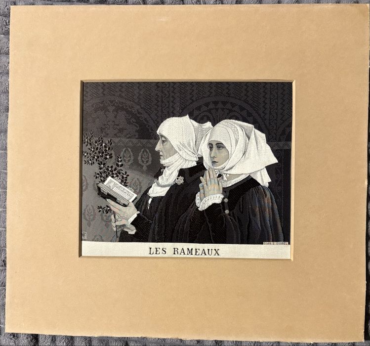 Żakard jedwabny Elizabeth Sonrel „Les Rameaux” 1910 rok.