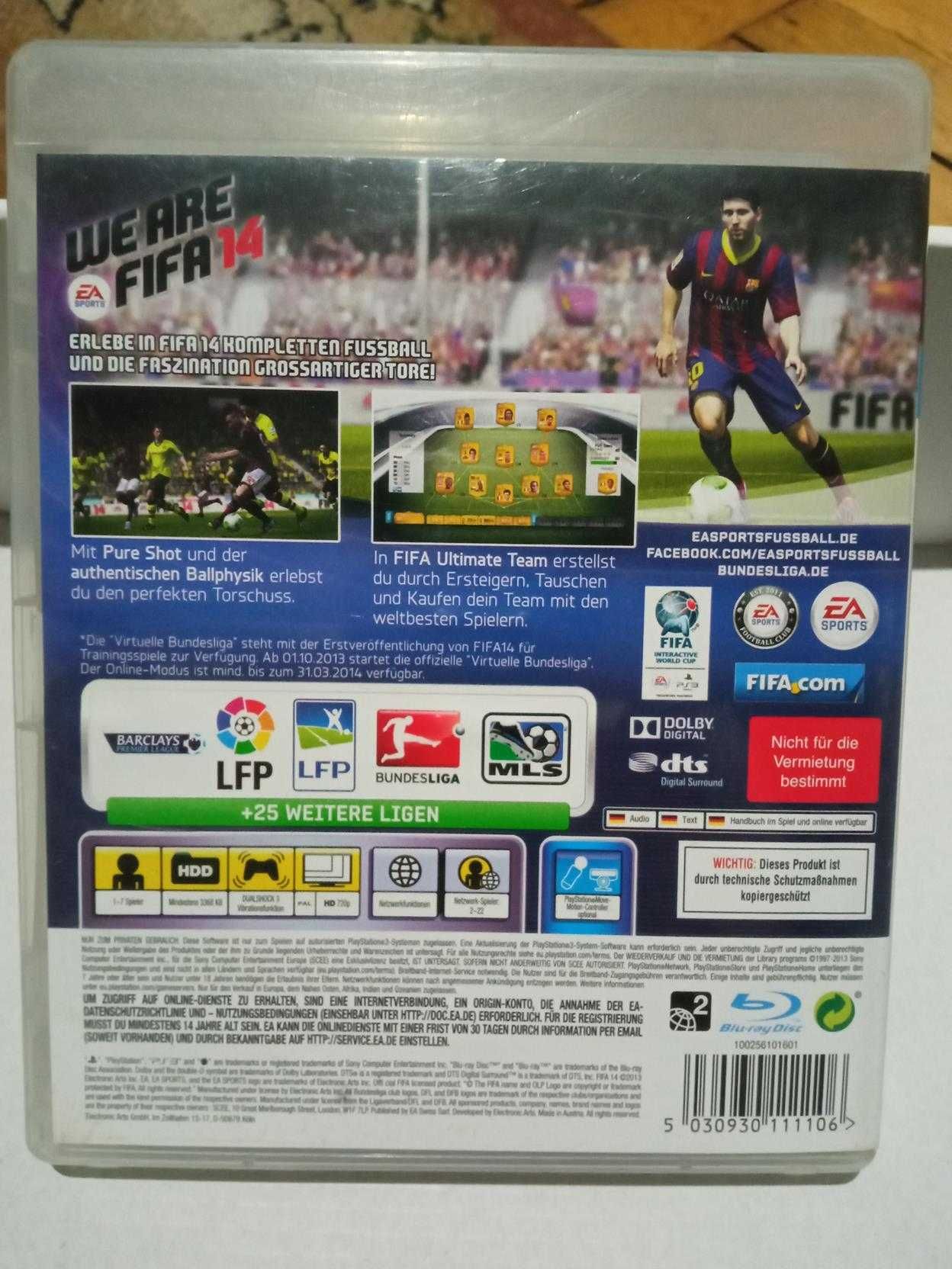 Gra FIFA 14 na konsolę PS3 sportowa piłka nożna 2014