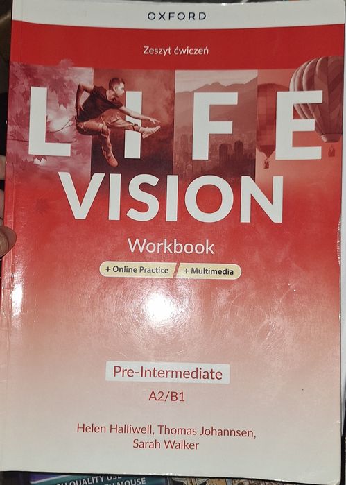 Life Vision pre-intermediate A2/B1 angielski Oxford nowe