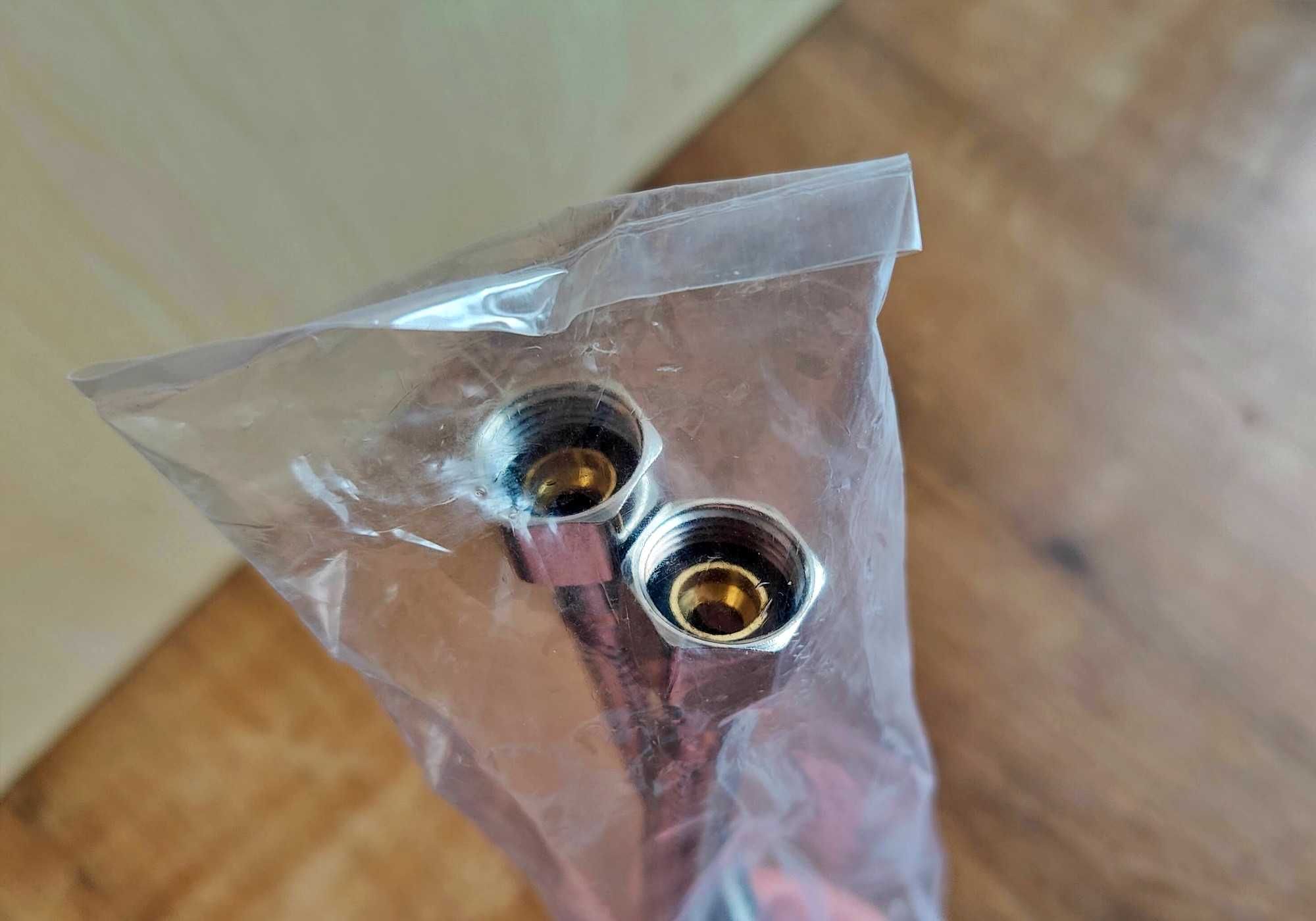2 szt. unikat wężyk elastyczny do baterii dwie uszczelki GW3/8" x M10