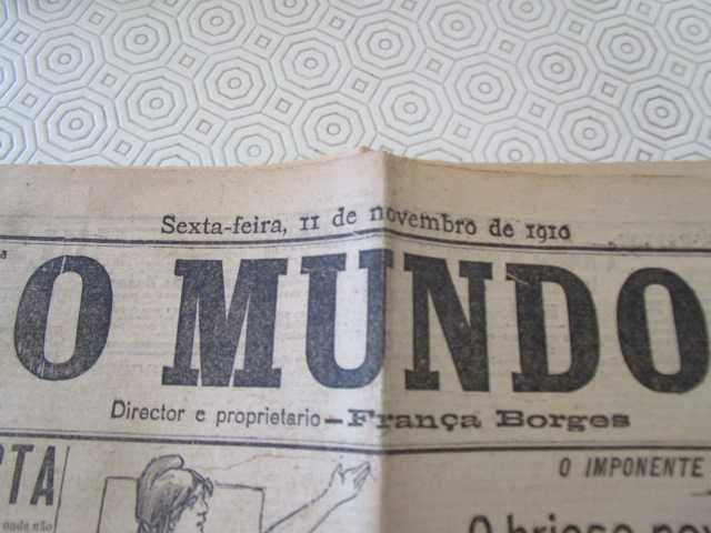 jornal O Mundo Républica 11 de novembro de 1910 !