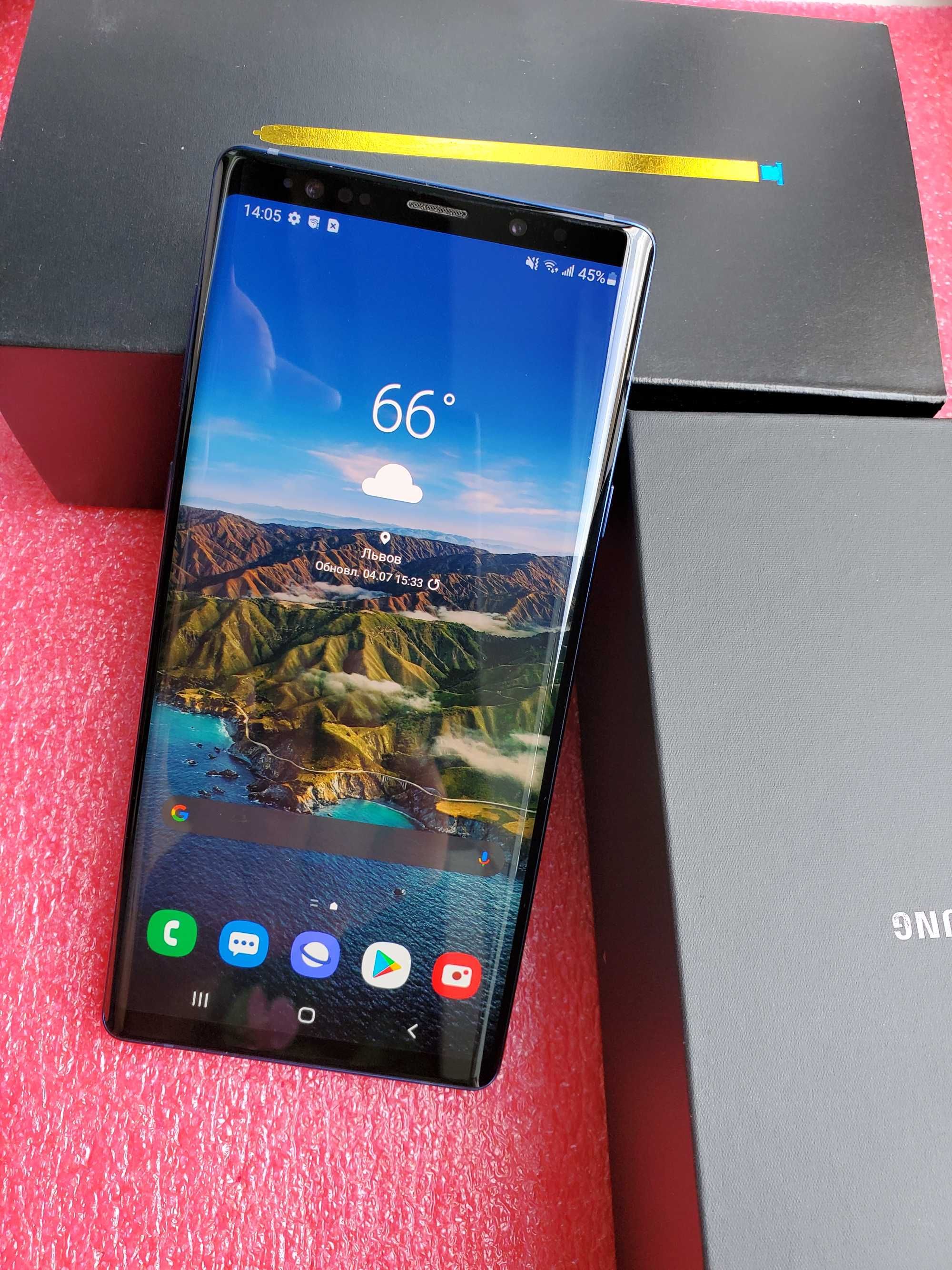 Samsung Galaxy Note 9 Blue N960U1 \ 128Gb Snapdragon 845 Android 10