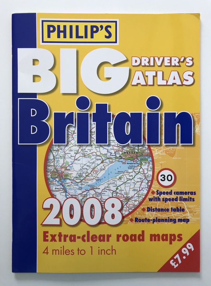 Atlas Mapa Drogowa - Wielka Brytania - Anglia 2008 Okazja