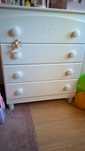 Cómoda de quarto de criança Trama + cama de bebê