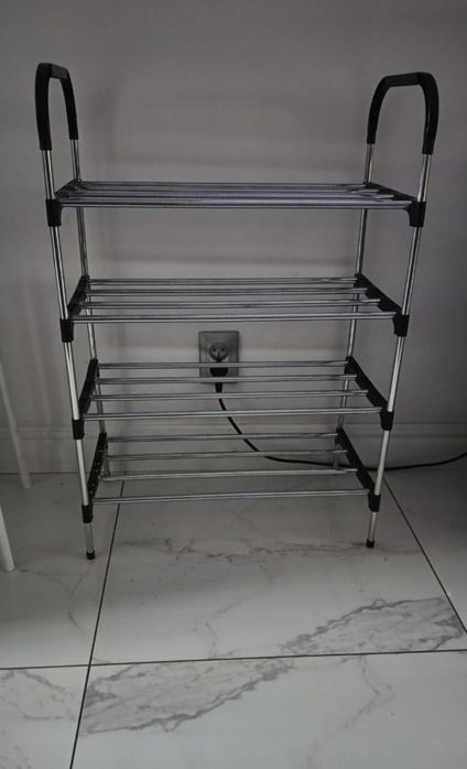 Półka na buty 4-poziomowa regał organizer szafka do przedpokoju mocna