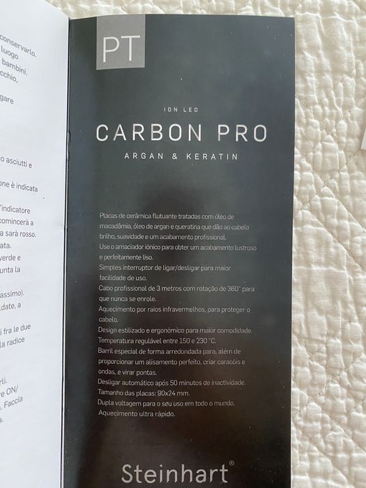 Prancha alisadora Steinhart Carbon Pro