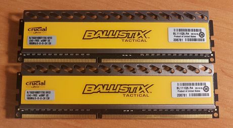 DDR3 Ballistix Tactical 16 Gb (2x8) 1600/1866 MHz 8-8-8-24 1.5V